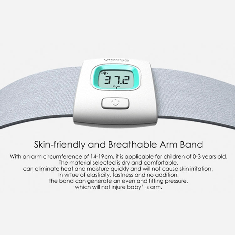 Wearable Health Monitor Wristband Bluetooth Smart Thermometer for Babies Children(Yellow)
