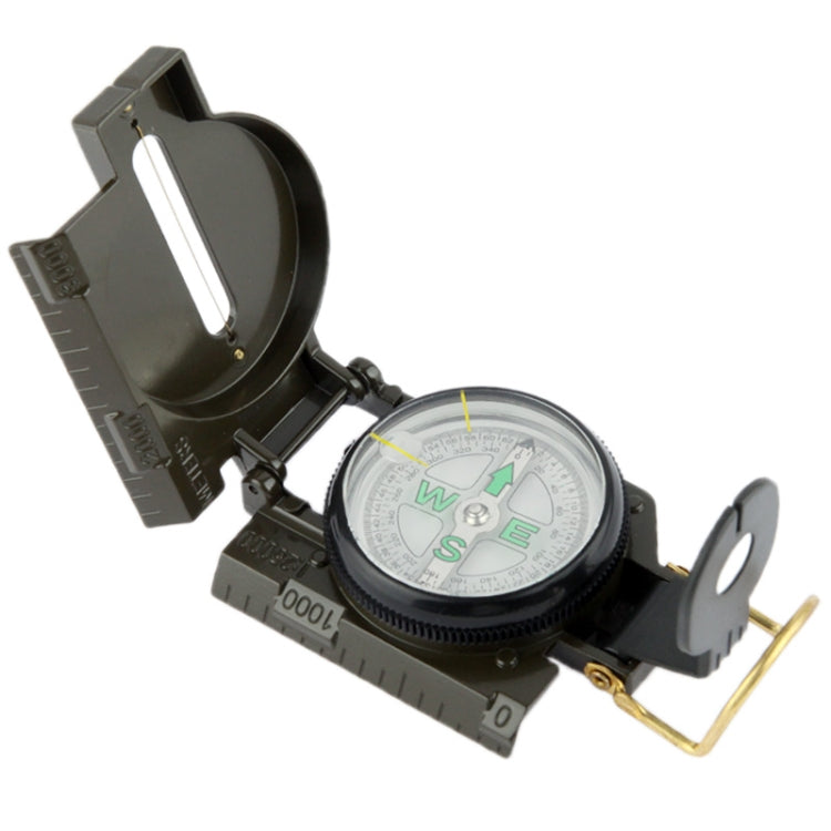 Military Camping Navigation Lensatic Compass(Army Green)