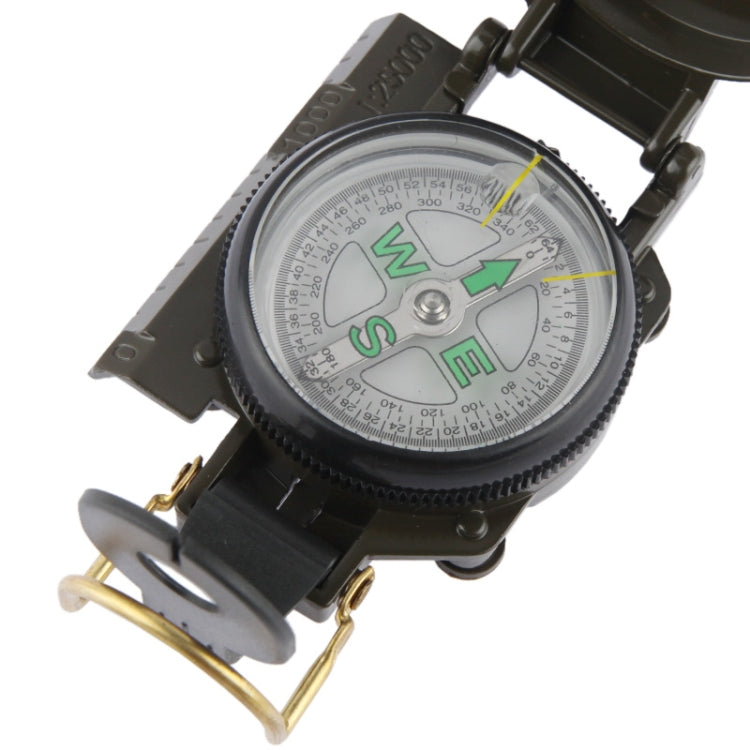 Military Camping Navigation Lensatic Compass(Army Green)