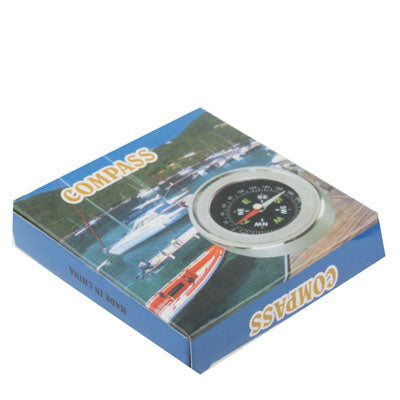Silver Hand-held Stainless Steel Precise Compass Navigation for Travel Camping(Silver)