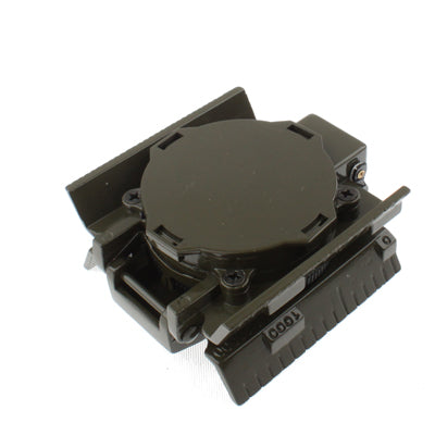 Military Camping Navigation Lensatic Compass with Red LED Light / Dual Map Scales(Army Green)