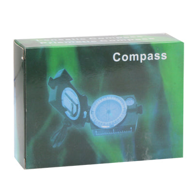 Professional Pocket Military Army Geology Compass with Bubble Level / Neck Strap