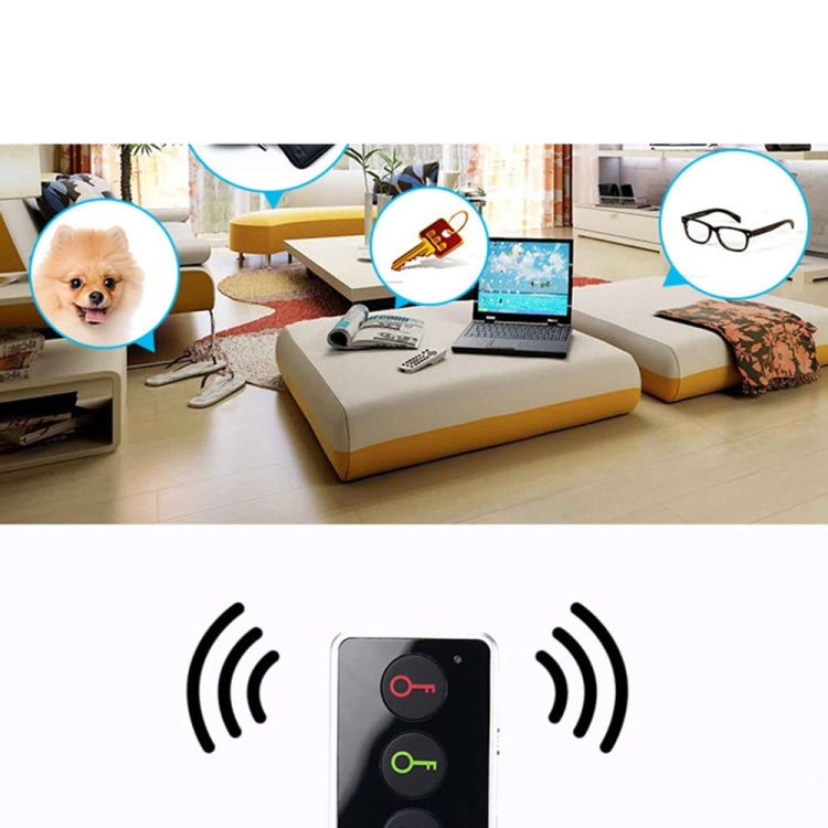Lenuo Smart Remote Wireless Key Finder with LED Flashlight, 1 RF Transmitter and 4 Receivers(Black)