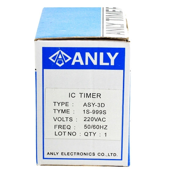 ASY-3D AC 220V 0-999s Digital Timer Programmable Time Relay
