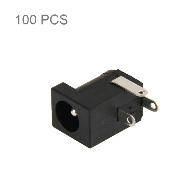 100 PCS DC-005 5.5mm x 2.1mm Female DC Power Socket(Black)