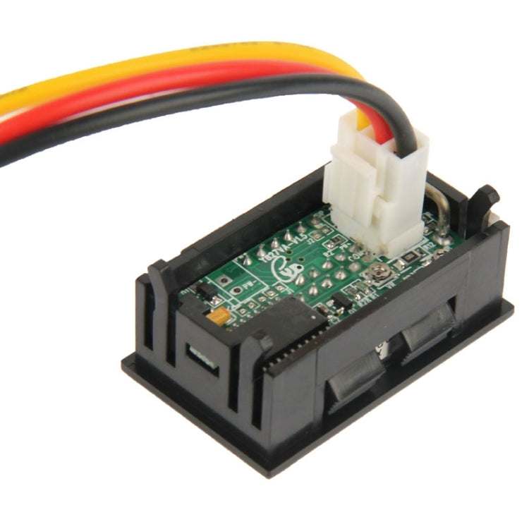 2 in 1 3 Wires DC LED Digital Display Voltage / Ampere Meter(Black)