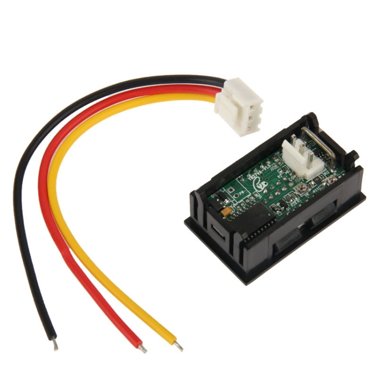 2 in 1 3 Wires DC LED Digital Display Voltage / Ampere Meter(Black)