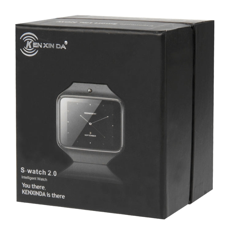 KEN XIN DA S-watch Smart Watch Phone, 2.0 inch QCIF Touch Screen, Support Bluetooth, FM Radio, MP4, Digital Camera, GSM(Black)