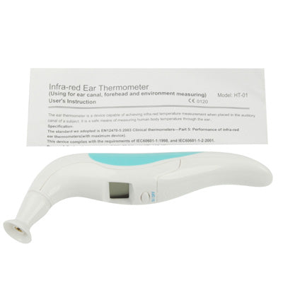 3.5 Digits LCD Display Infrared Ear Thermometer, Display Range: 5â„ƒ-35â„ƒ (HT-01)(White)