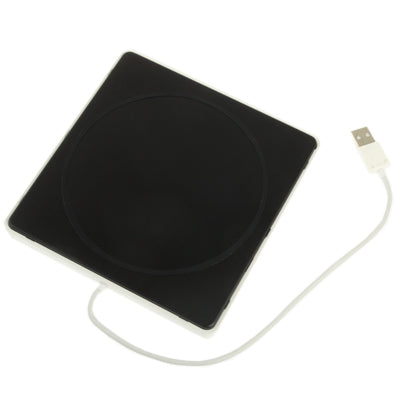 Super Slim USB 2.0 Slot-in Portable Optical DVD-RW Driver Box(White)