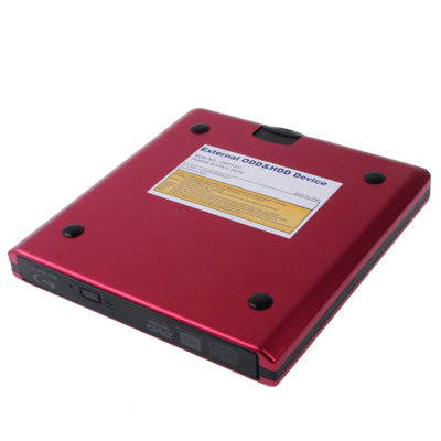 USB 3.0 Aluminum Alloy Portable DVD / CD Rewritable Blu-ray Drive for 12.7mm SATA ODD / HDD, Plug and Play