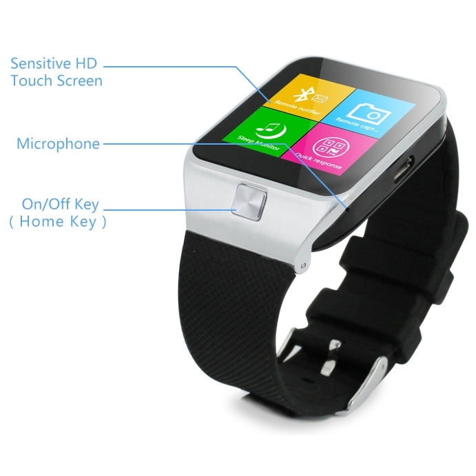 S29 GSM Smart Watch, Phone Call for Android & iOS Phone, Health Assistant / Pedometer / Sleep Monitoring / Bluetooth / Camera