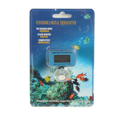 Digital Mini Waterproof LCD Display Aquarium Thermometer with Suction Cup(Blue)
