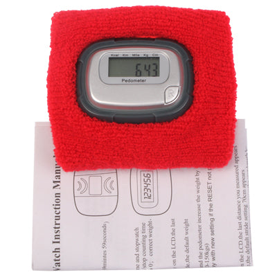 Wristband Pedometer with LCD Display