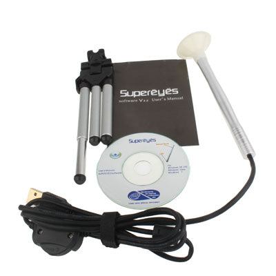2.0 Mega Pixels 200X USB 2.0 Digital Microscope Borescope with 4 LED & Tripod (B005)