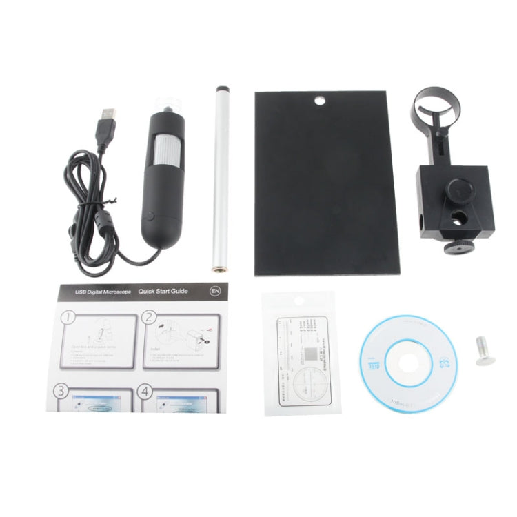 1.3 Mega Pixels 1000X USB Digital Microscope with 8 LED Lights / Holder