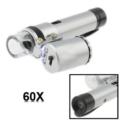 60X Digital Microscope with 3 LED Lighting and Counterfeit Detect Function