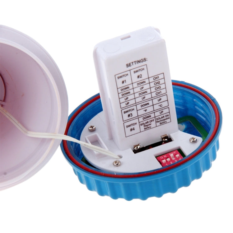 Wireless Indoor and Outdoor Solar Power Pool Thermometer with Alarm & Clock & Date