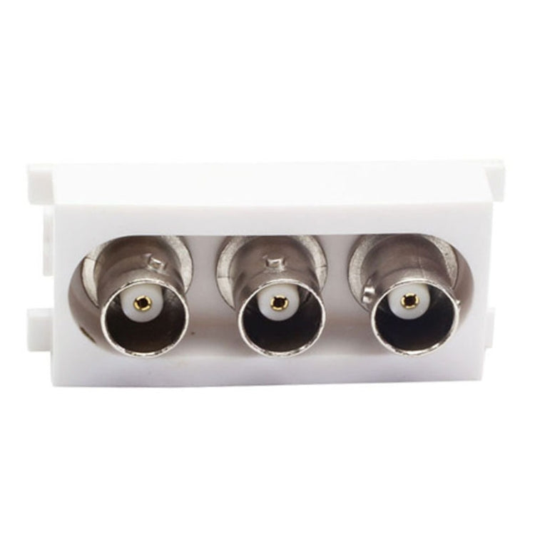 Welding Wall Plate Insert - 3 BNC Female Jack