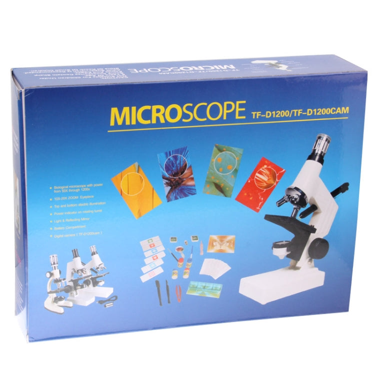 150X-1200X Digital Biological Microscope Set with LED Light for Children (TF-D1200)