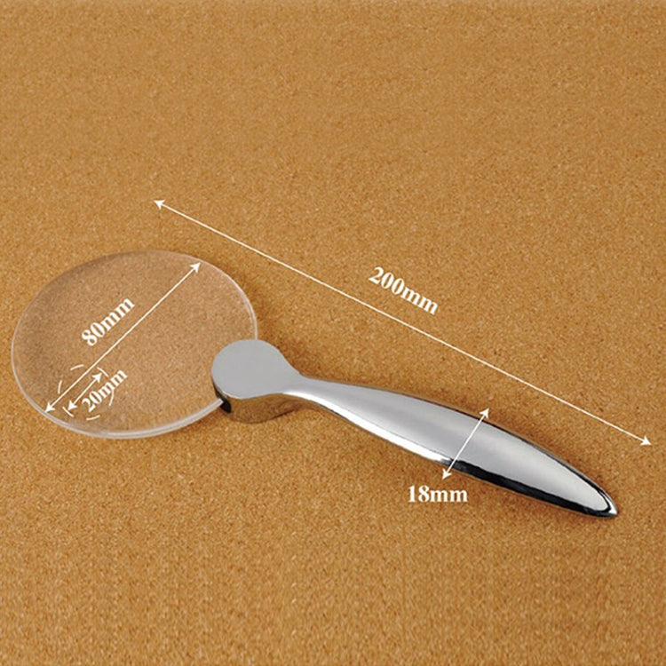 Handy Rimless 2.5X / 5X Magnifier(Silver)