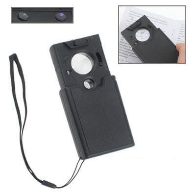 Multipurpose Pull Out 30X / 45X / 60X Magnifier with 3 LED Lights(Black)