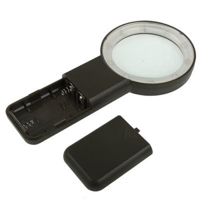 3X Zoom Magnifier Glass with 10 LED Light, Lens Effective Diameter: 67mm