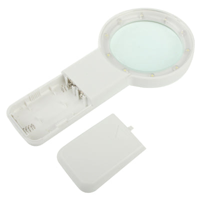 3X Zoom Magnifier Glass with 10 LED Light, Lens Effective Diameter: 67mm