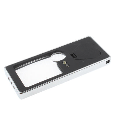 Multifunctional Card Design 4-LED 3X  & 10X Magnifier with Money detector & Mini Pen