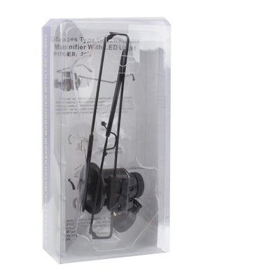 20X Glasses Type Watch Repair Magnifier With LED Light