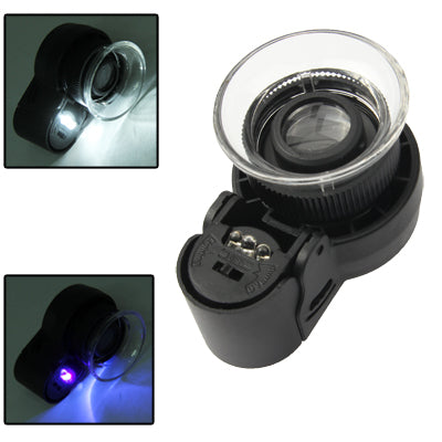 LED Focus-AD Adjusting Jewelry Identifying Magnifier/ LED Currency Detecting Magnifier