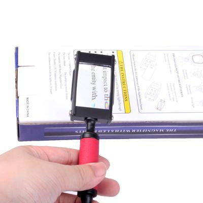 5X Handheld & Hands Free Metal Frame Magnifier (Size: 140x35x17mm)