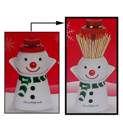 Snowman Style Automatic Toothpick Holder