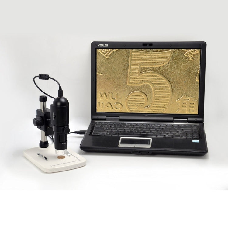 UM018 200X Magnifier HD 720P WiFi 1.0MP Image Sensor Digital Microscope with 6 LED & Professional Stand for iOS / Android Device