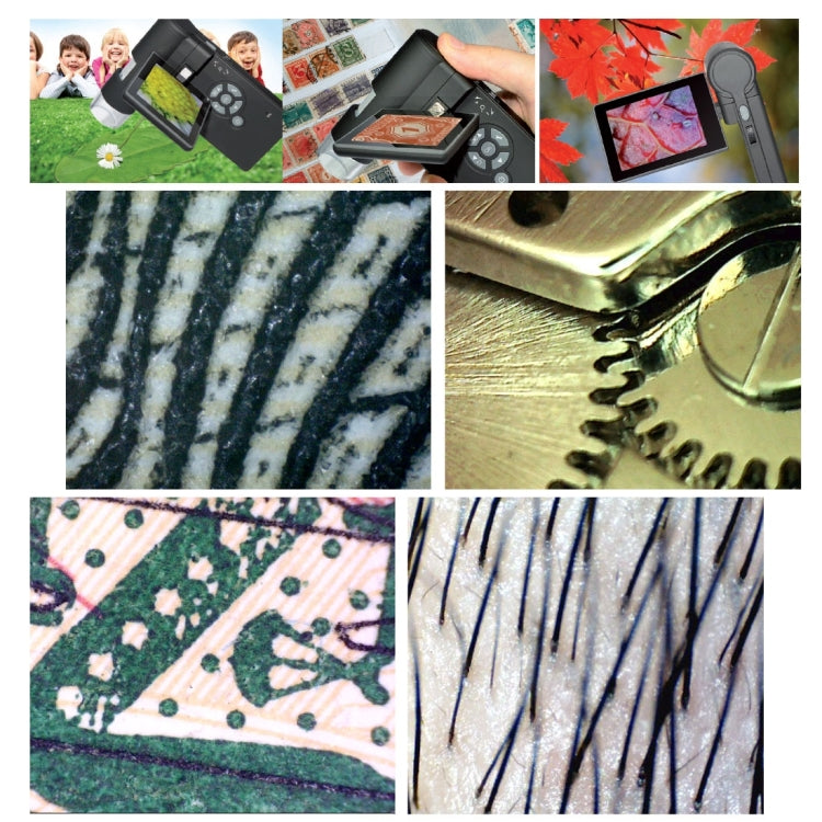 UM039 300X 5 Mega Pixels 3 inch LCD Handhold Digital Microscope with 8 LEDs