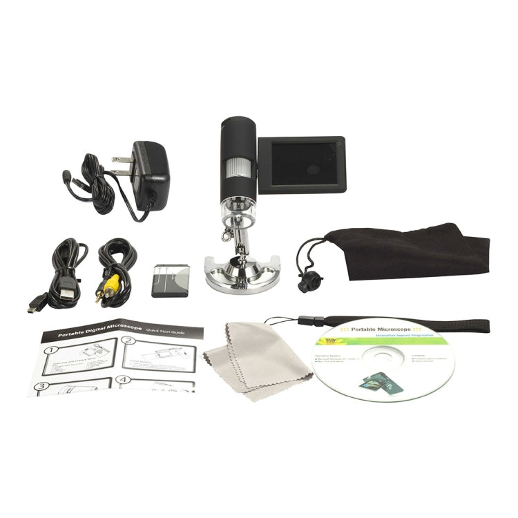 UM039 300X 5 Mega Pixels 3 inch LCD Handhold Digital Microscope with 8 LEDs