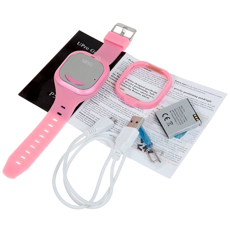 UPro P5 Children Smart Watch Phone, Bluetooth, GPS, Phone Base, WiFi, G-Sensor, LBS,  Compatible with iOS & Android Phone, Network: 2G(Pink)