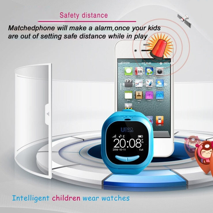 UPro P5 Children Smart Watch Phone, Bluetooth, GPS, Phone Base, WiFi, G-Sensor, LBS,  Compatible with iOS & Android Phone, Network: 2G(Pink)
