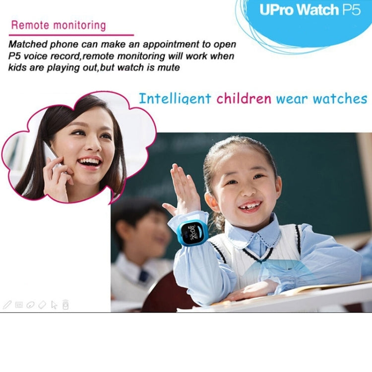 UPro P5 Children Smart Watch Phone, Bluetooth, GPS, Phone Base, WiFi, G-Sensor, LBS,  Compatible with iOS & Android Phone, Network: 2G(Pink)