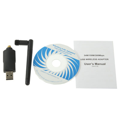 300Mbps Mini USB 802.11n/g/b Wireless WIFI Network Card LAN Adapter with Antenna