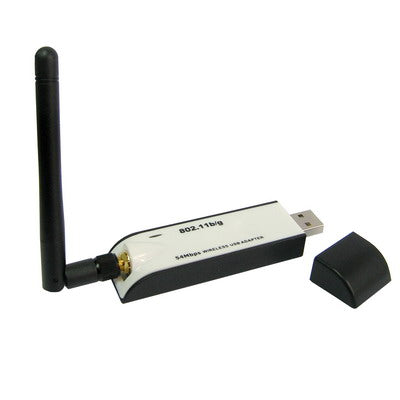 54Mbps Wifi 802.11 b/g Wireless LAN Network USB 2.0 Adapter (Detachable Antenna)(White)