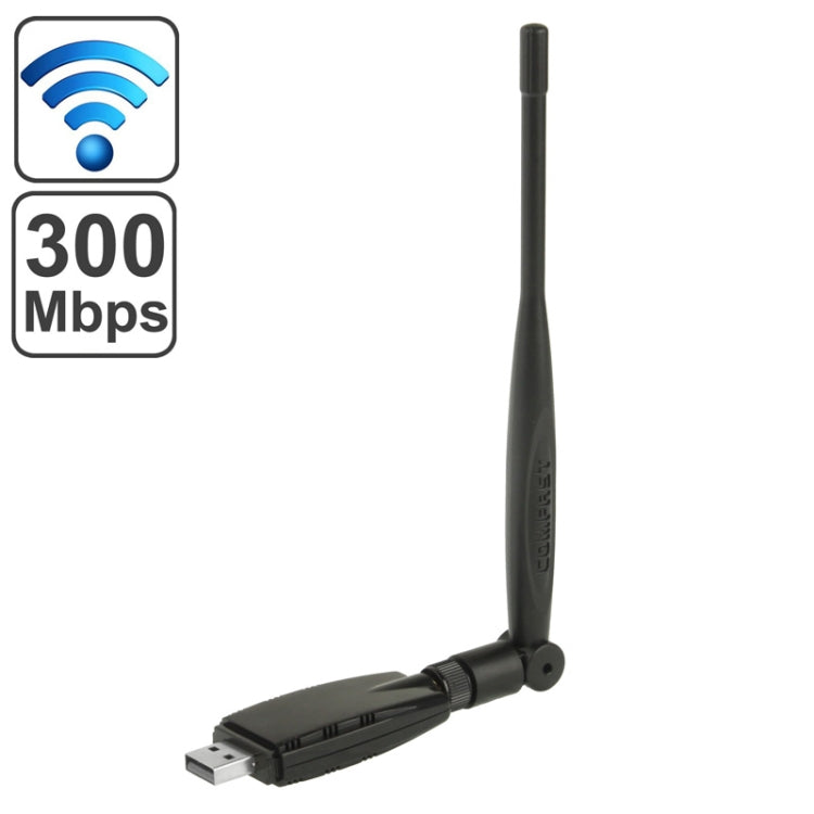 CF-WU830NS 300Mbps High Gain Wireless N USB Adapter with 5dBi Gain Antenna(Black)
