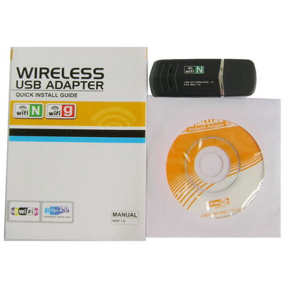 USB 2.0 Wireless 802.11N adapter(Black)