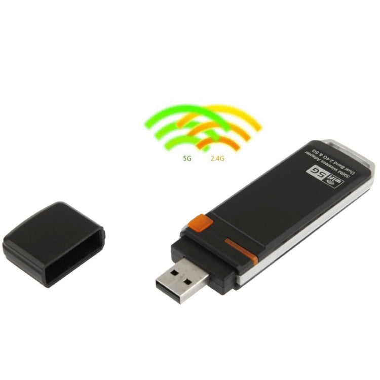 WS-WN688N5 300Mbs Dual Band 2.4G & 5G Wireless-N USB Adapter