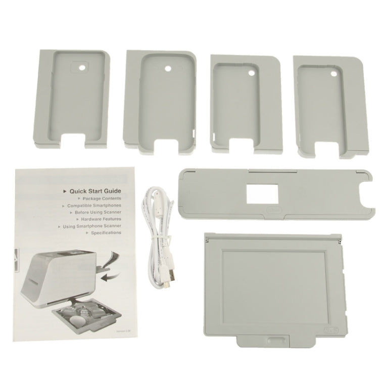 iPhotojet Smartphone Photo and Negative Scanner for iPhone 5 / iPhone 4 & 4S / Galaxy S II / Galaxy SIII(White)