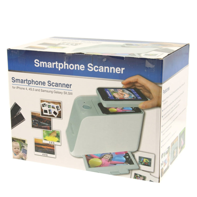iPhotojet Smartphone Photo and Negative Scanner for iPhone 5 / iPhone 4 & 4S / Galaxy S II / Galaxy SIII(White)
