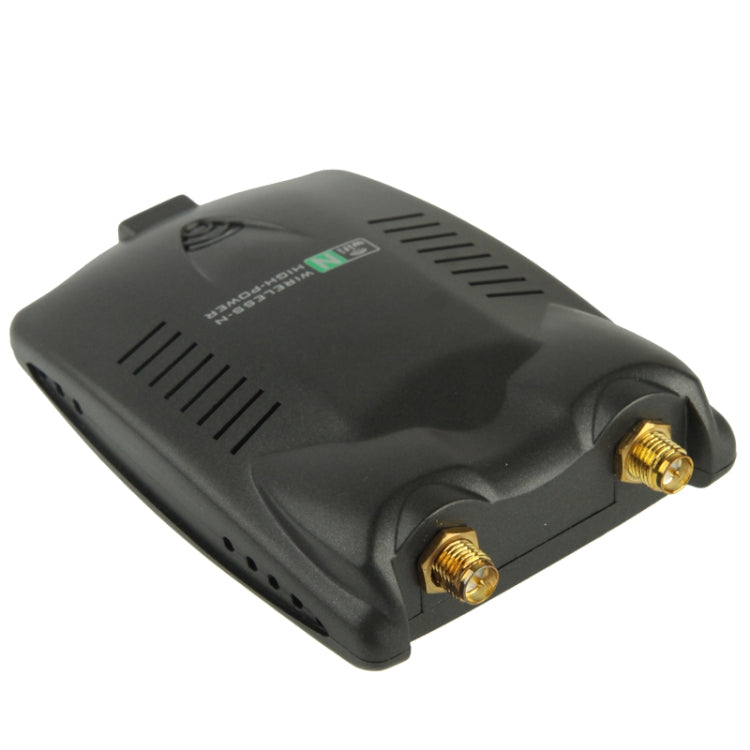 2.4GHz 802.11b/g/ 300Mbps 500mW USB 2.0 Wireless WiFi Network Adapter with Dual Gain Antenna, Support Network Decoder(White)