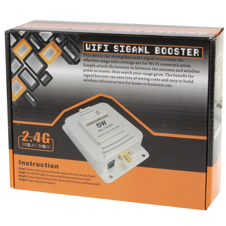 5W 2.4GHz WIFI Signal Booster Broadband Amplifier