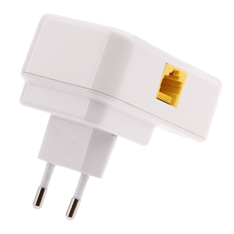 2 PCS 7HP120 200Mbps Powerline Network Mini Homeplug AV Ethernet Bridge, EU Plug(White)