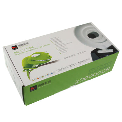 2000000N 2000mW High Power 2.4GHz 802.11b/g/n 150Mbps USB 2.0 Wireless WiFi Network Adapter, 58dBi Gain Antennas, Support Network Decoder